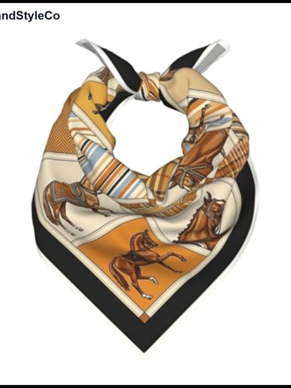Silk Satin Square Scarf Bandana 22" Neck Hair Wrap Headscarf